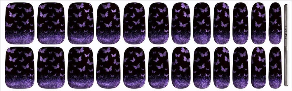 Purple Butterfly Rising (Chrome)